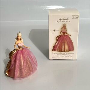 🌻S🌻Celebration Barbie Ornament 2009 Edition #10 
Inspired b Holiday Barbie Doll